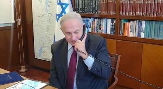 רה"מ נתניהו בשיחה עם מרים פרץ